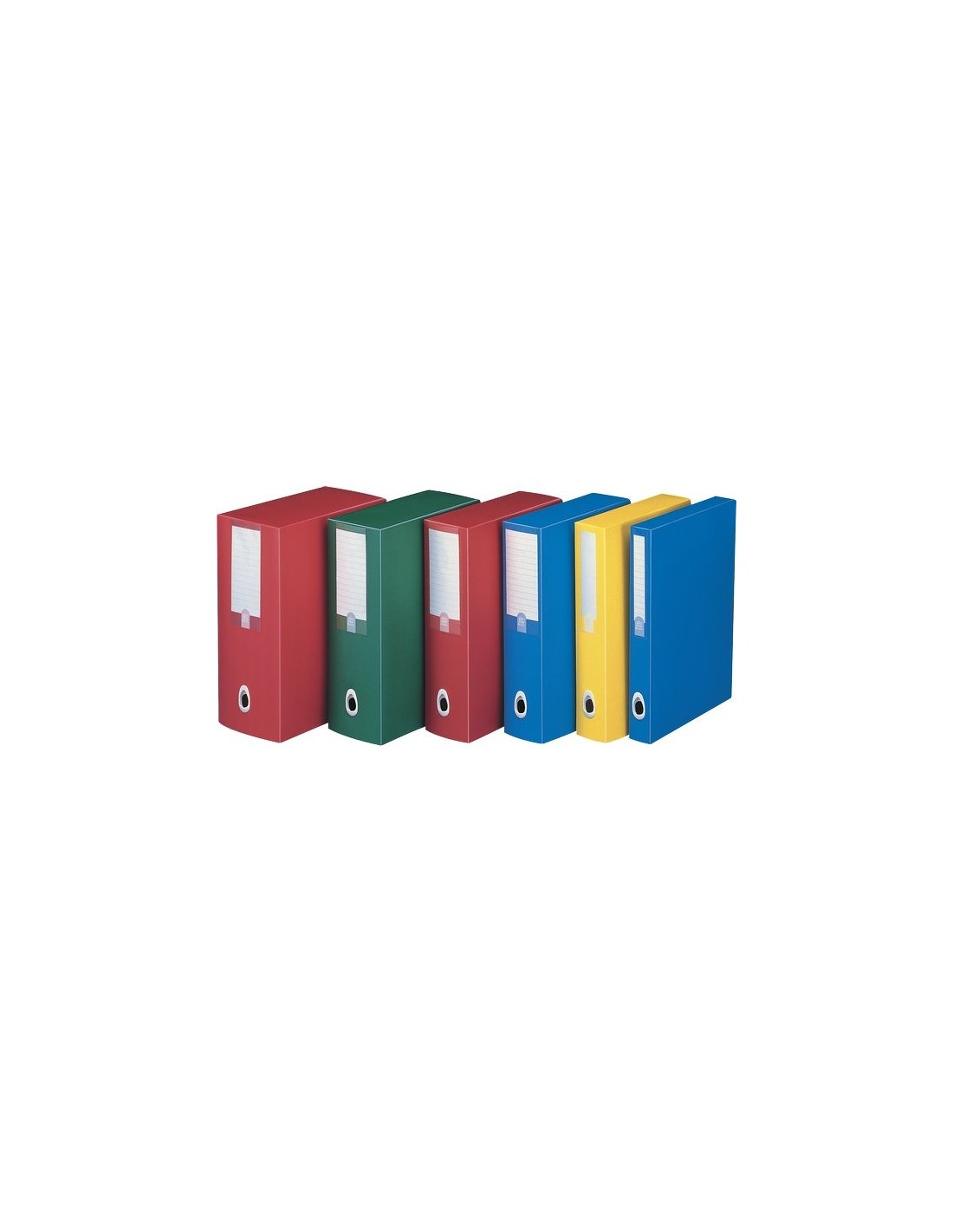 SCATOLA ARCHIVIO PPL - DORSO 8 CM - COLORE AZZURRO - PROGETTO PLUS -  FELLOWES CHIUSURA A BOTTONE U208AZ