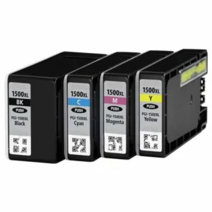 Kit 4 Cartucce Compatibili Canon PGI-1500XL Nero + Colori